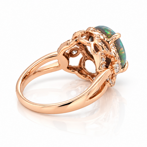 2.76ct Black Opal Ring