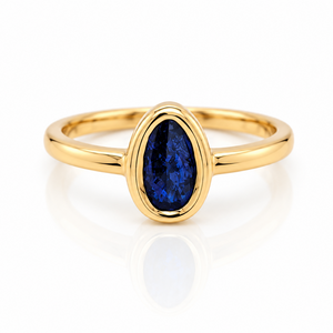 Boulder opal ring set in 18ct yellow gold