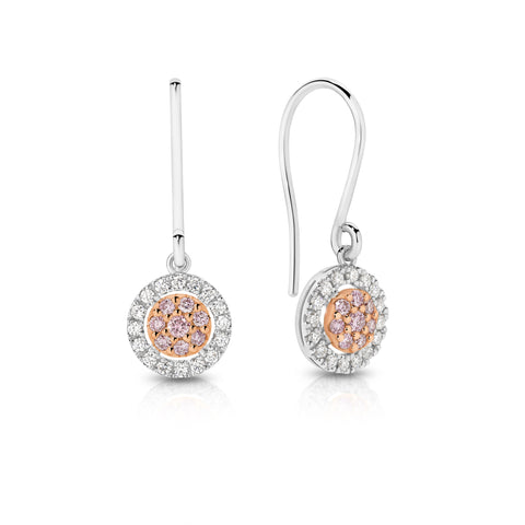 Pink Diamond Cluster Drops