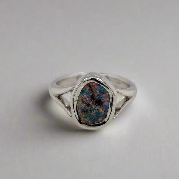 Platinum Opal Ring