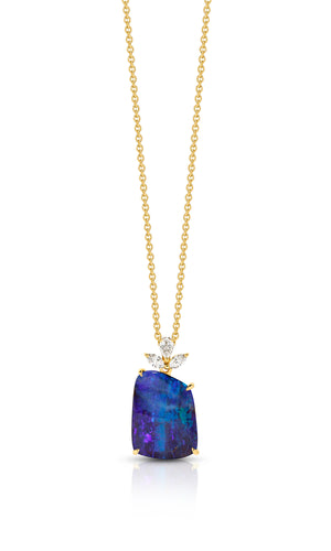 6.43ct Opal Pendant in Yellow Gold