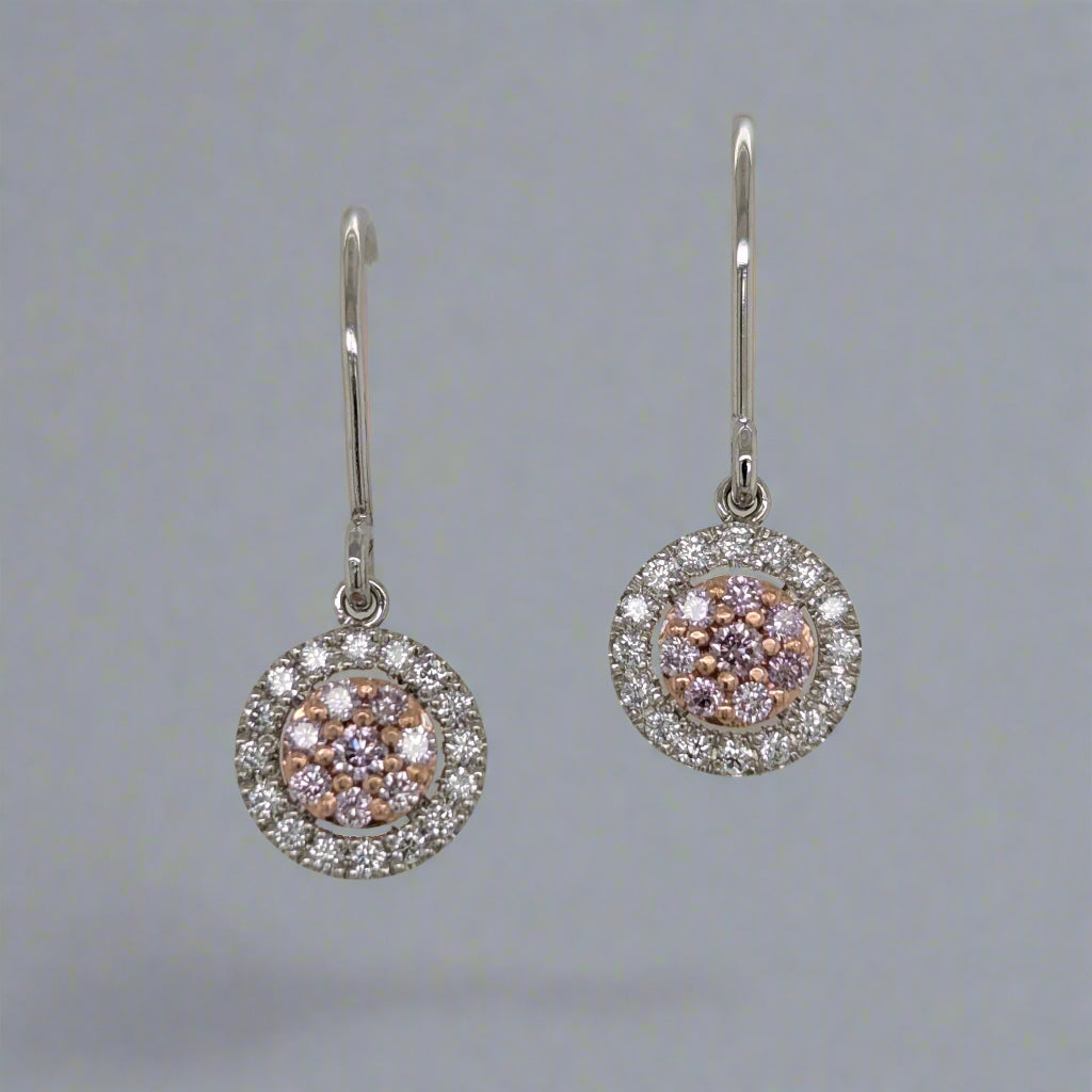 Pink Diamond Cluster Drops