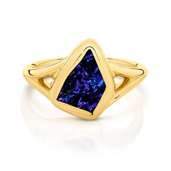 2.81ct Boulder Opal in Yellow Gold