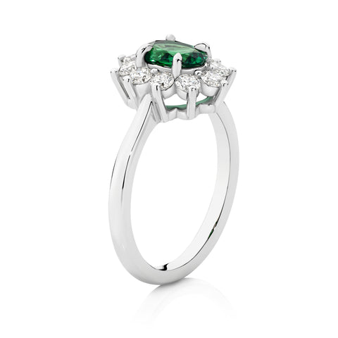 0.81ct Tsavorite Ring