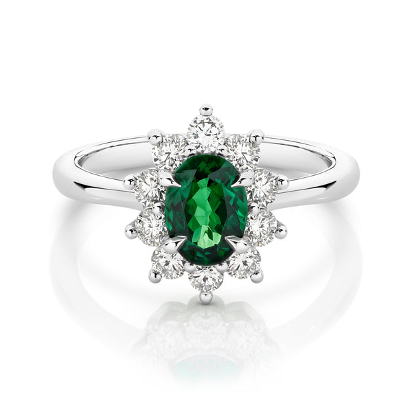 0.81ct Tsavorite Ring
