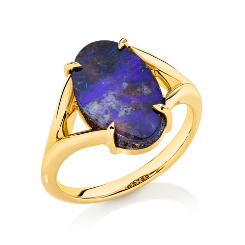 3.32ct Boulder Opal Ring