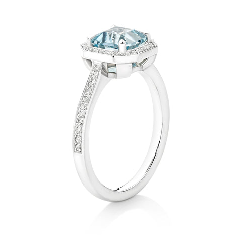 1.40ct Aquamarine Dress Ring