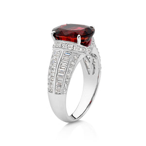 Platinum Tourmaline Dress Ring