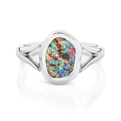 1.82ct Opal Platinum Ring