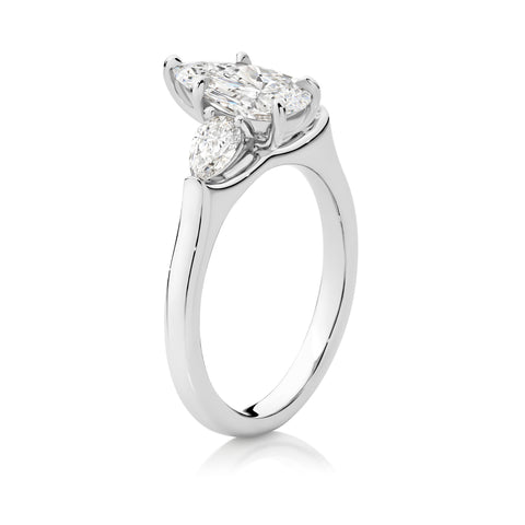Platinum Pear Shape D FL