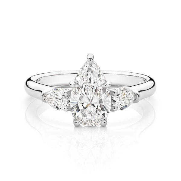 Platinum Pear Shape D FL