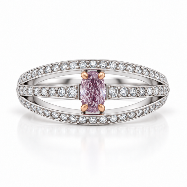 0.27ct FLPP Oval Ring