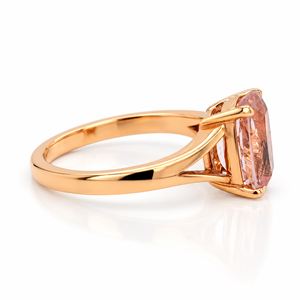 Cushion Cut Morganite Ring