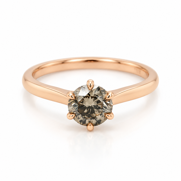 0.69ct Olive-Champagne Colour Diamond