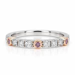 Pink Diamond Stacking Ring