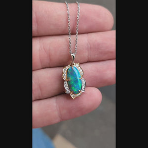 Opal Fleur Pendant