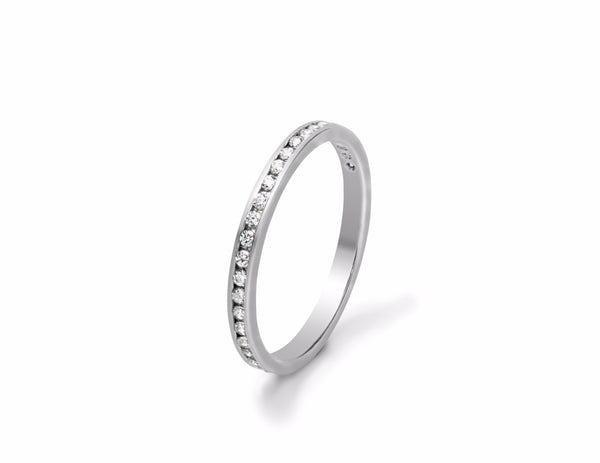 Fine Channel Set Diamond Wedding Ring