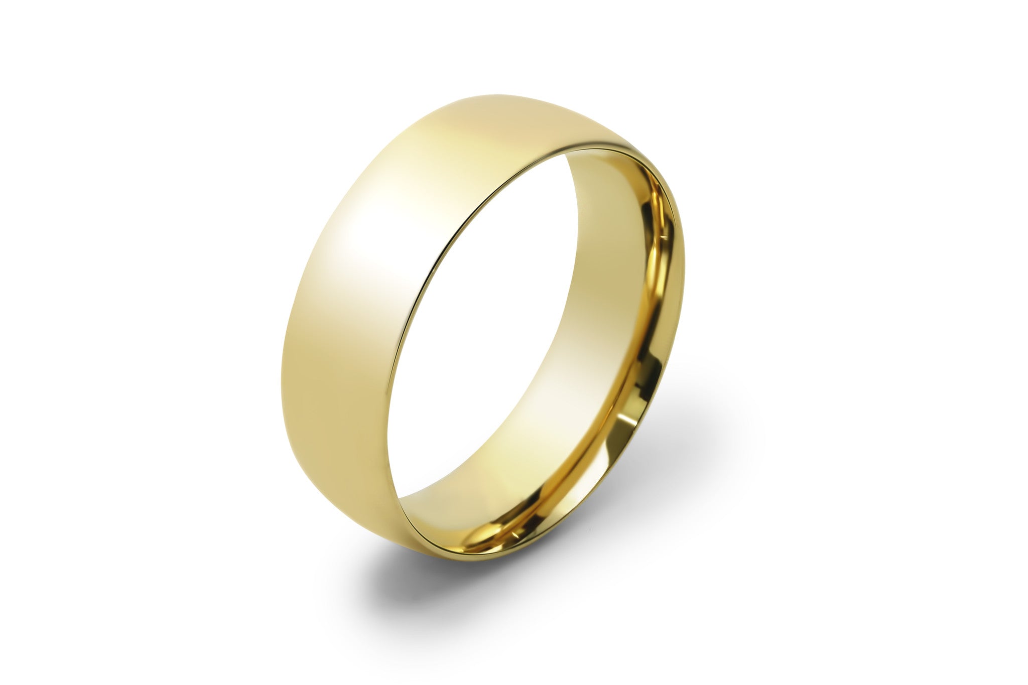 Yellow Gold Mens Wedding Ring