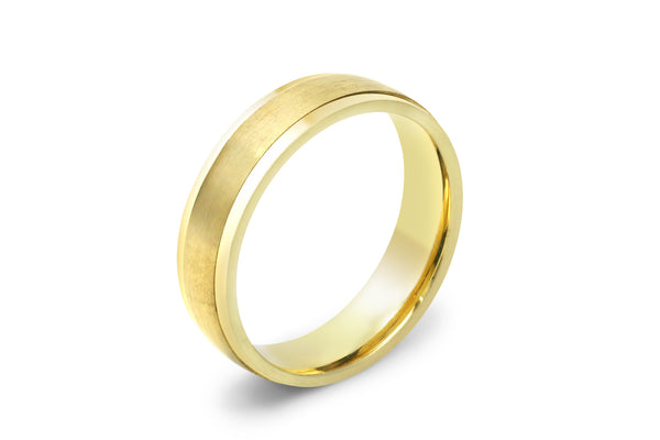 Yellow Gold Mens Wedding Ring