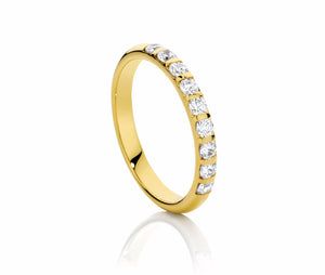 Floating Diamond Wedding Ring