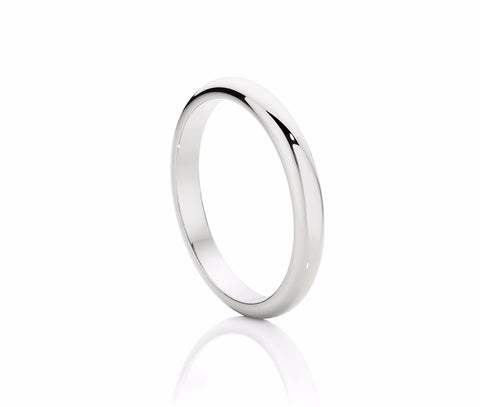 Classic 3mm Half Round Wedding Ring