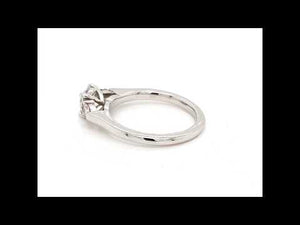 Platinum Pink and White Diamond Engagement Ring